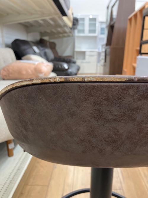 カウンターチェアー ブラウン