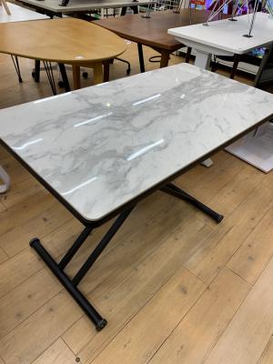 筑波産商 (ツクバサンショウ) リフティングテーブル セラミック ホワイト