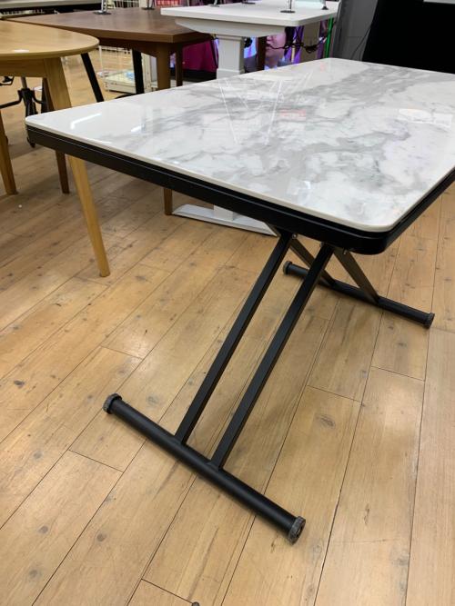 筑波産商 (ツクバサンショウ) リフティングテーブル セラミック ホワイト