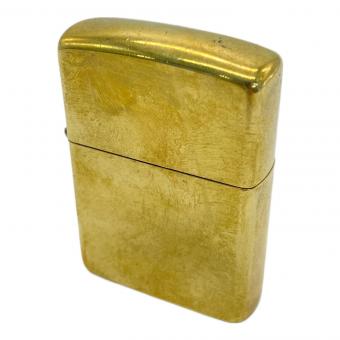 ZIPPO ゴールドカラー キズ・変色有 USA製 ケース：2020年製 中身：2015年製