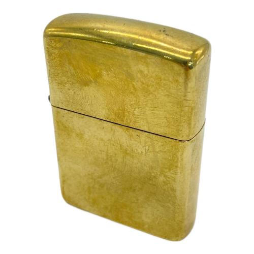 ZIPPO ゴールドカラー キズ・変色有 USA製 ケース：2020年製 中身：2015年製