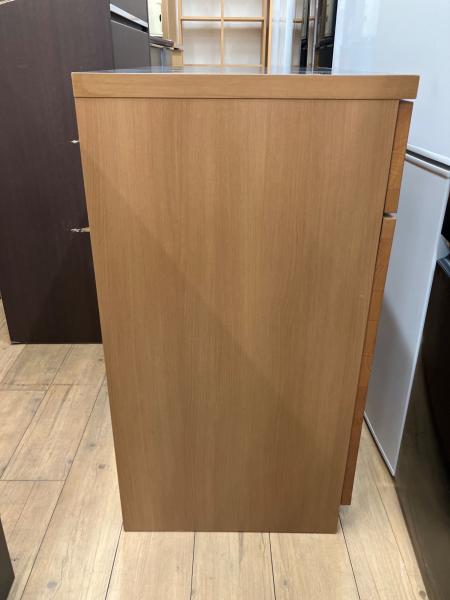 UNICO (ウニコ) キッチンカウンター 76 幅:約80㎝ ナチュラル×ブラック