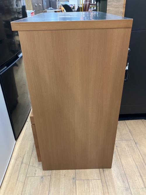 UNICO (ウニコ) キッチンカウンター 76 幅:約80㎝ ナチュラル×ブラック