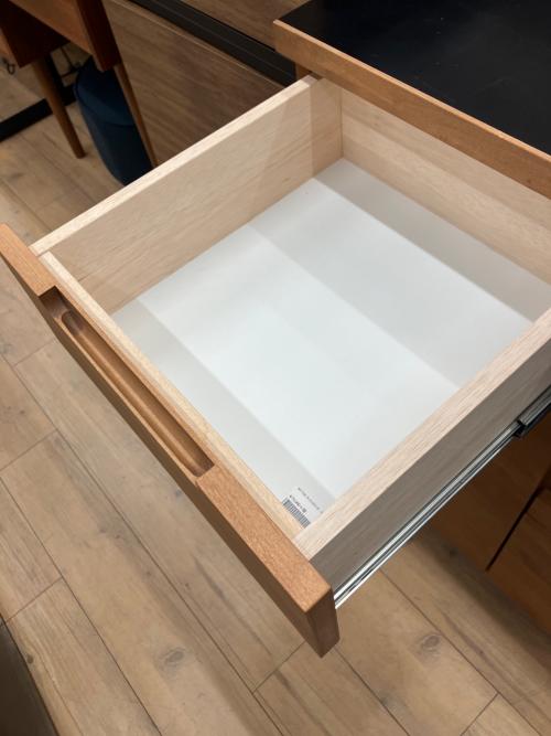 UNICO (ウニコ) キッチンカウンター 76 幅:約80㎝ ナチュラル×ブラック