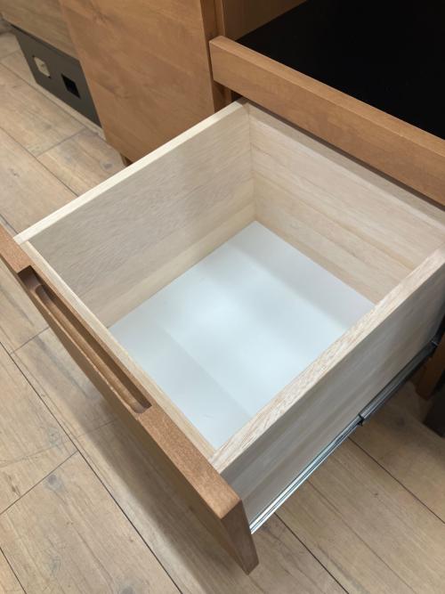 UNICO (ウニコ) キッチンカウンター 76 幅:約80㎝ ナチュラル×ブラック WYTHE