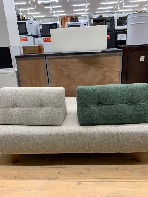 journal standard Furniture (ジャーナルスタンダードファニチャー) 2人掛けアイランドソファー 140 グレー×ダークグレー PLAYA