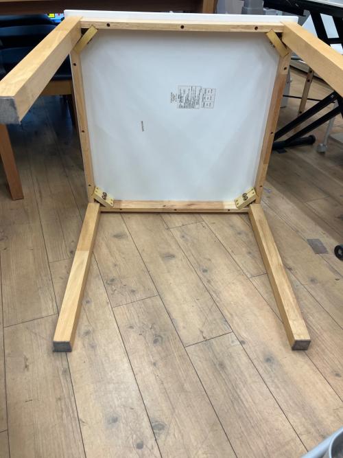 ニトリ ダイニング3点セット 207 ナチュラル×ホワイト テッサ