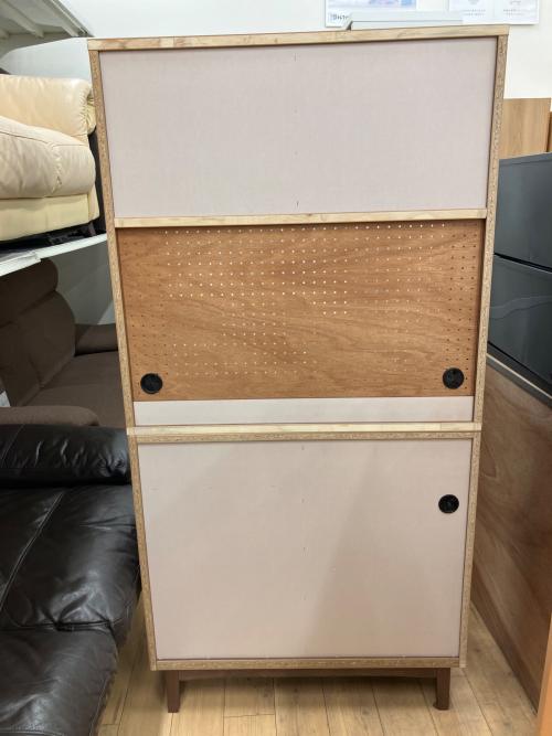 2枚扉レンジボード ブラウン