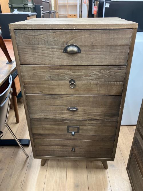 Knot antiques (ノットアンティークス) 5段チェスト ナチュラル