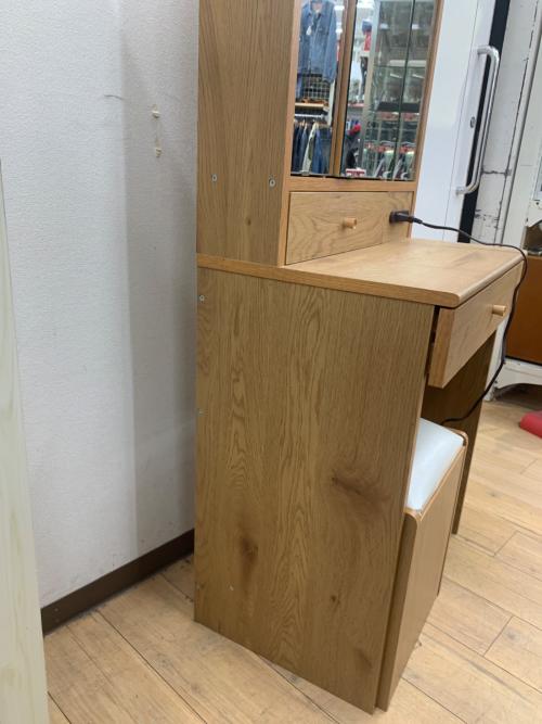 3面ドレッサー 31 ナチュラル×ホワイト