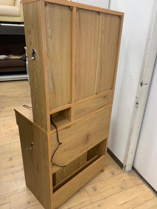 3面ドレッサー 31 ナチュラル×ホワイト