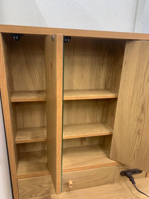 3面ドレッサー 31 ナチュラル×ホワイト