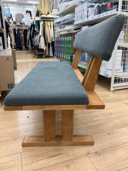 ベンチ 白王 背付ベンチ グレー 白王130