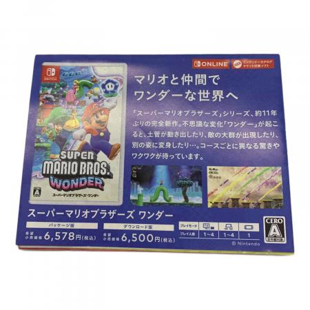 Nintendo Switchソフト スーパーマリオブラザーズワンダー スプラ3 スーパーマリオブラザーズ ワンダー | Nintendo Switch | 任天堂