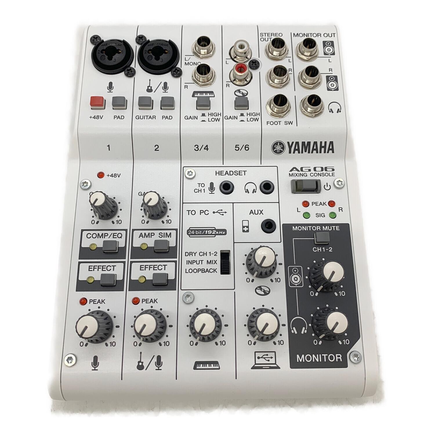 YAMAHA (ヤマハ) ミキシングコンソール AG06 程度A｜トレファクONLINE