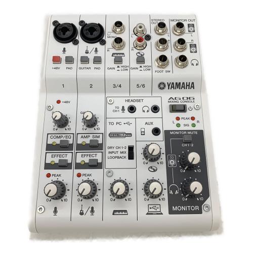 YAMAHA (ヤマハ) ミキシングコンソール AG06 程度A