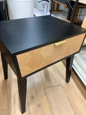 ナイトテーブル GT-311 ブラック×ブラウン