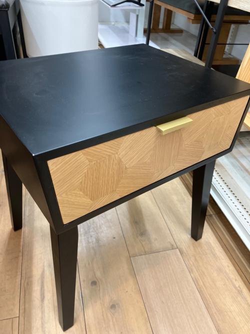 ナイトテーブル GT-311 ブラック×ブラウン