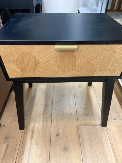 ナイトテーブル GT-311 ブラック×ブラウン