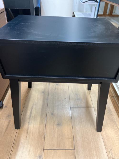 ナイトテーブル GT-311 ブラック×ブラウン