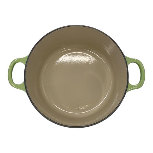 LE CREUSET (ルクルーゼ) 両手鍋 ココット・ロンド SIZE 22cm フルーツグリーン