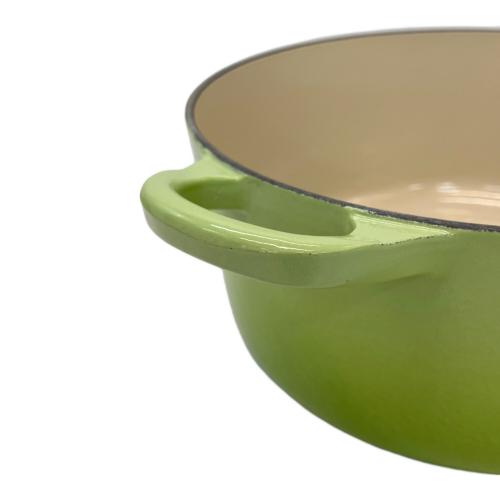 LE CREUSET (ルクルーゼ) 両手鍋 ココット・ロンド SIZE 22cm フルーツグリーン
