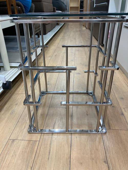 KARE (カレ) サイドテーブル ブラック×シルバー Rome