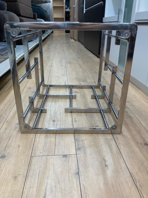 KARE (カレ) サイドテーブル ブラック×シルバー Rome