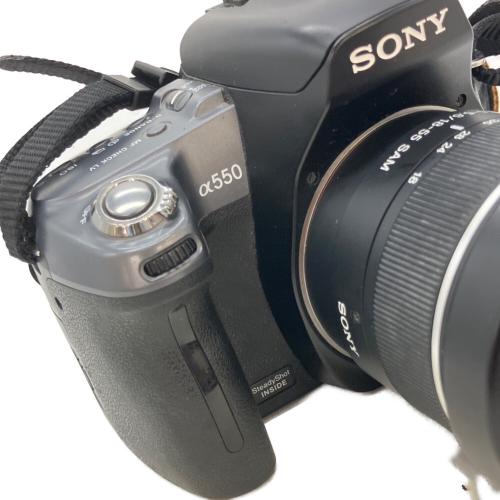 SONY (ソニー) 一眼レフカメラ DSLR-A550L ショルダーストラップ劣化有