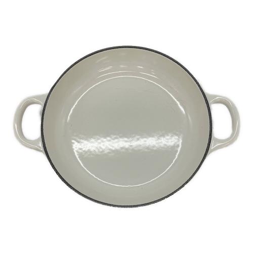 LE CREUSET (ルクルーゼ) 両手鍋 18cm グレー ココット・オーバル