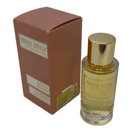 MIU MIU (ミュウミュウ) オードトワレ 50ml 残量80%-99% レゾーアラモード シリアルプレーヤー