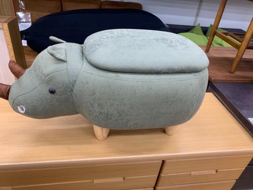 アニマルスツール オットマン JY-8003-1 サイ カーキ