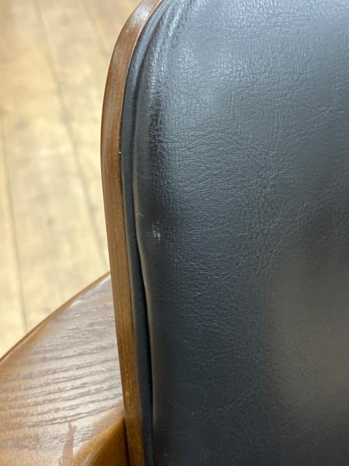 ACME Furniture (アクメファニチャー) WARNERアームチェア ブラック×ブラウン