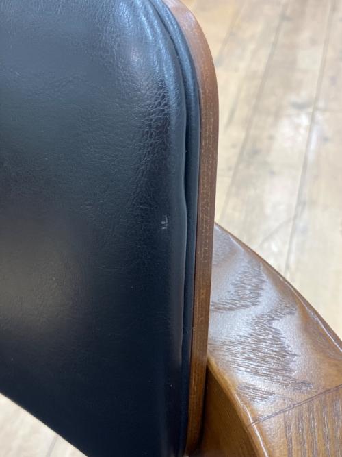 ACME Furniture (アクメファニチャー) WARNERアームチェア ブラック×ブラウン
