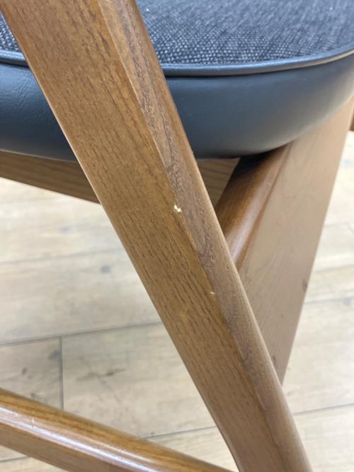ACME Furniture (アクメファニチャー) WARNERアームチェア ブラック×ブラウン