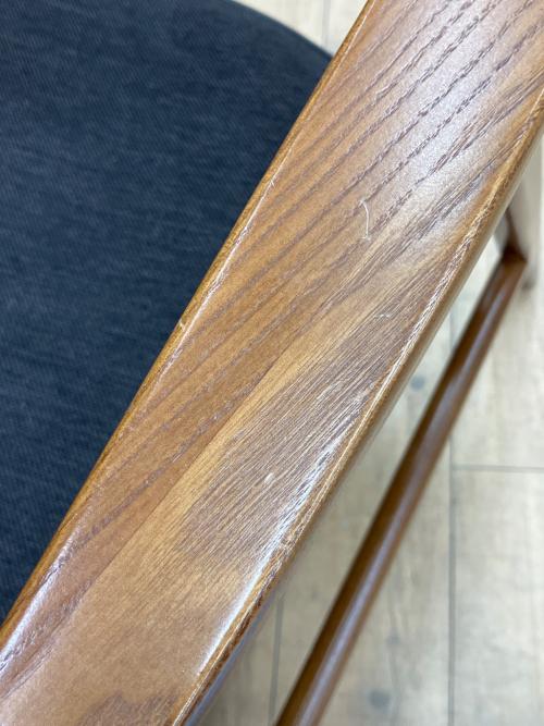 ACME Furniture (アクメファニチャー) WARNERアームチェア ブラック×ブラウン