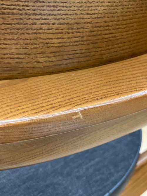 ACME Furniture (アクメファニチャー) WARNERアームチェア ブラック×ブラウン