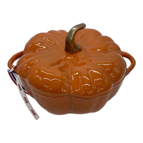 Staub (ストウブ) パンプキン ココット SIZE 24cm オレンジ