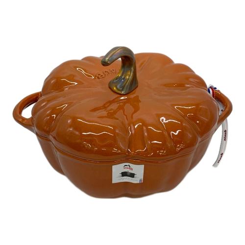Staub (ストウブ) パンプキン ココット SIZE 24cm オレンジ