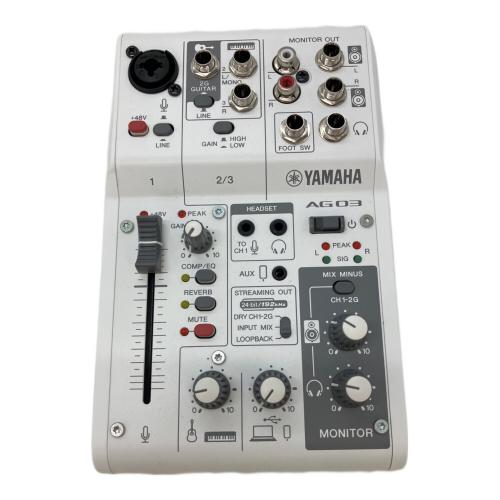 YAMAHA (ヤマハ) オーディオインターフェース AG03MK2 2022年製