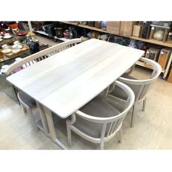 karimoku (カリモク) ベンチダイニング4点セット アイボリー  DU4840