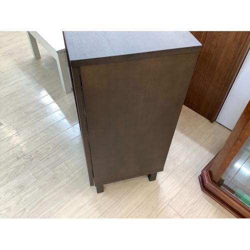 無印良品 (ムジルシリョウヒン) ガラスキャビネット ダークブラウン 4 