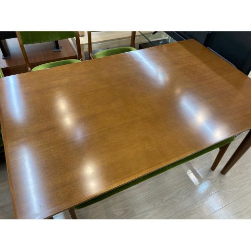 カリモク60+ (カリモクロクマル) ベンチダイニング4点セット モケットグリーン 323 W1300