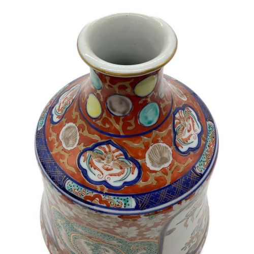 中国古美術　大明成化年製　汕頭五彩人物花瓶高さ292cm