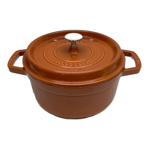 Staub (ストウブ) 両手鍋 ブラウン ココット 22cm｜トレファクONLINE