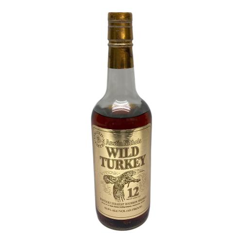 ワイルドターキー (WILD TURKEY) バーボン 50.5％ 750ml オースティンニコルズ 12年 ゴールドラベル(塗装剥がれ有) 未開封 目減り有