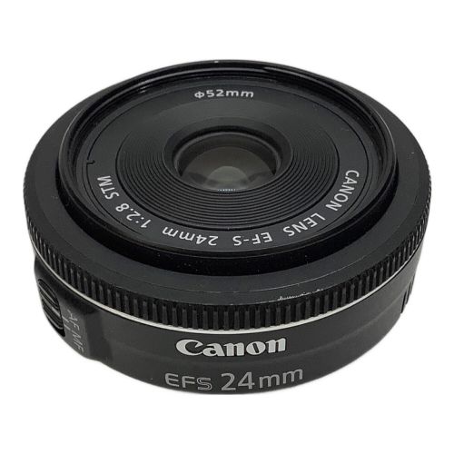 CANON (キャノン) 単焦点レンズ 前後キャップ欠品 動作確認〇 EF-S24mm F2.8 STM キャノンEF-Sマウント(フルサイズ非対応) -