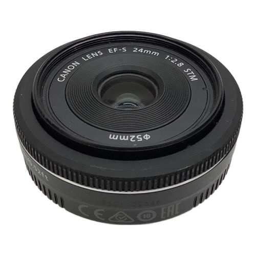 CANON (キャノン) 単焦点レンズ 前後キャップ欠品 動作確認〇 EF-S24mm F2.8 STM キャノンEF-Sマウント(フルサイズ非対応) -