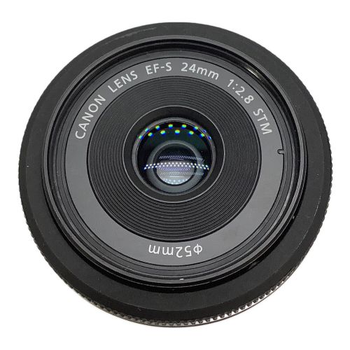 CANON (キャノン) 単焦点レンズ 前後キャップ欠品 動作確認〇 EF-S24mm F2.8 STM キャノンEF-Sマウント(フルサイズ非対応) -