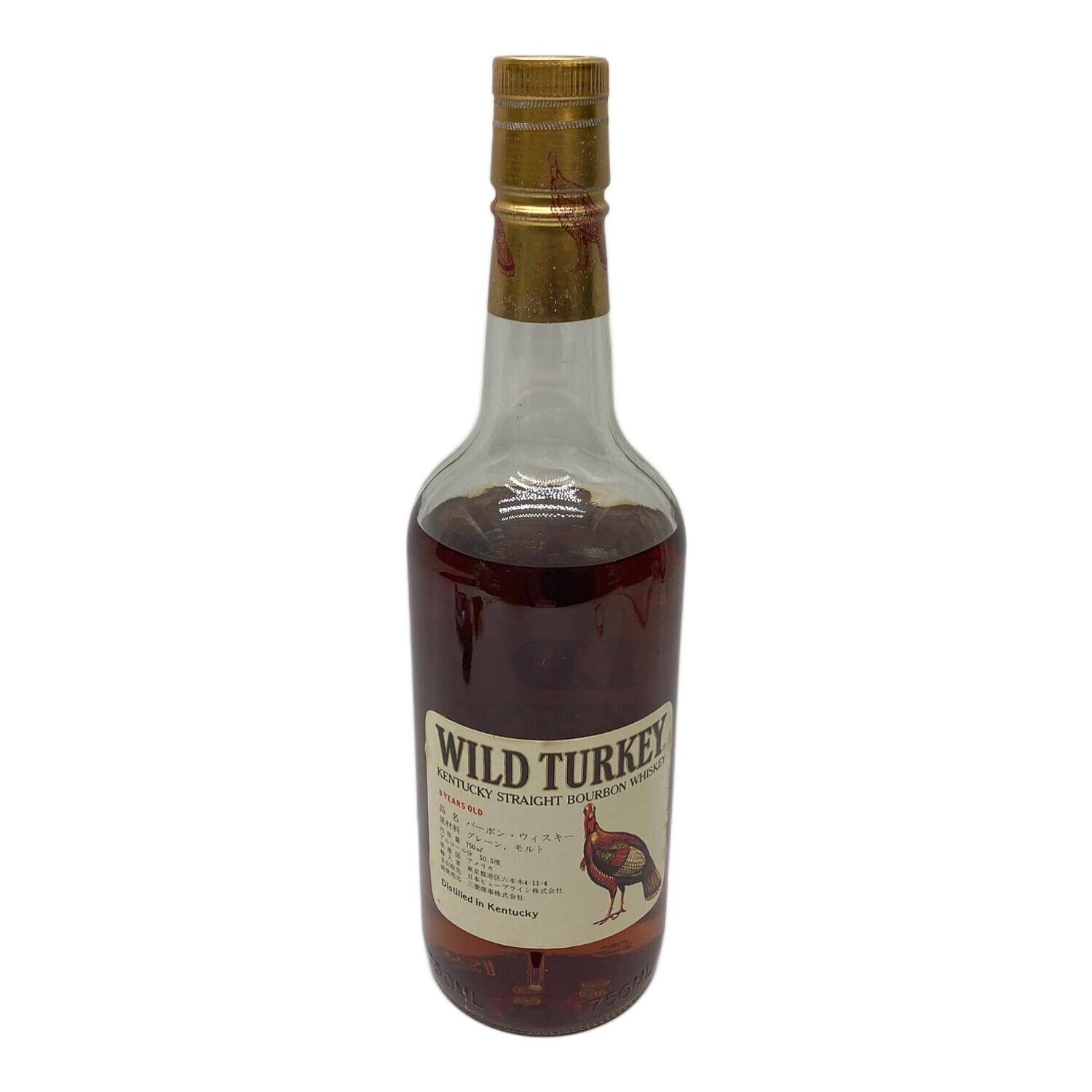 ワイルドターキー 8年 TURKEY バーボン 金キャップ 750ml (WILD TURKEY